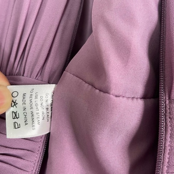 Azazie Women's Purple Halter Bonnie Bridesmaid Dress A8 A10 Maxi Long Sleeveless - Picture 6 of 13